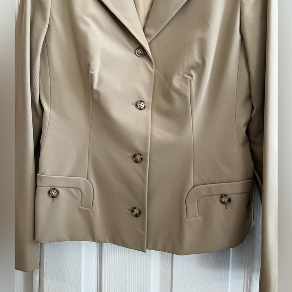 Prada Belted Tan Suit Jacket - Picture 4 of 10